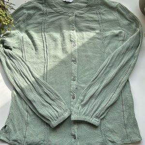 Reitmans Sage Green Blouse
